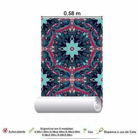 Papel de Parede Adesivo Abstrato Etnico 212609053 - Papel na Parede