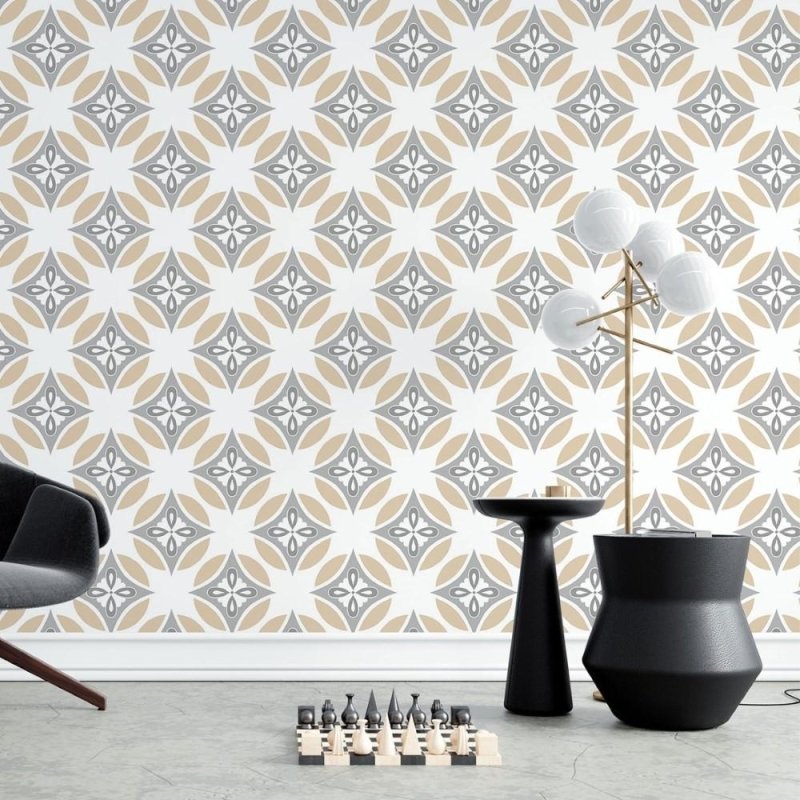 Papel de Parede Adesivo Abstrato Geométrico N015182 - Papel na Parede