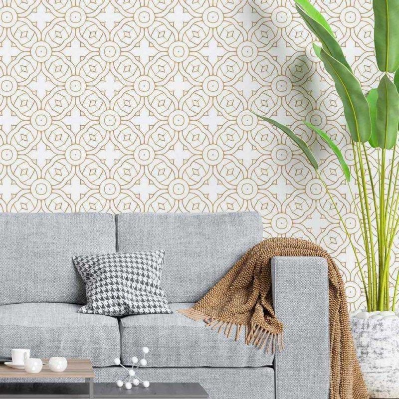Papel de Parede Adesivo Abstrato Mosaico N02159 - Papel na Parede