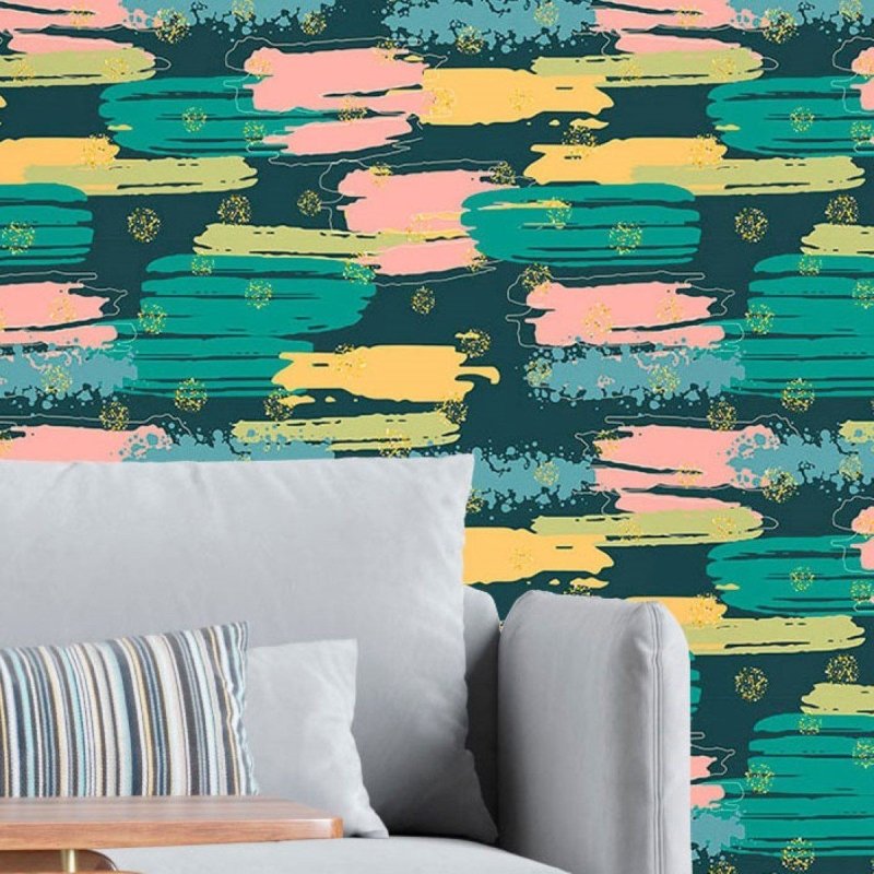 Papel de Parede Adesivo Abstrato N016013 - Papel na Parede