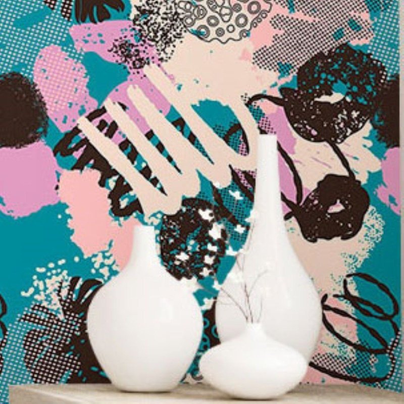 Papel de Parede Adesivo Abstrato N016045 - Papel na Parede