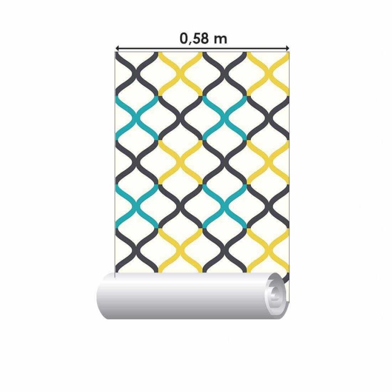 Papel de Parede Adesivo Abstrato N02121 - Papel na Parede