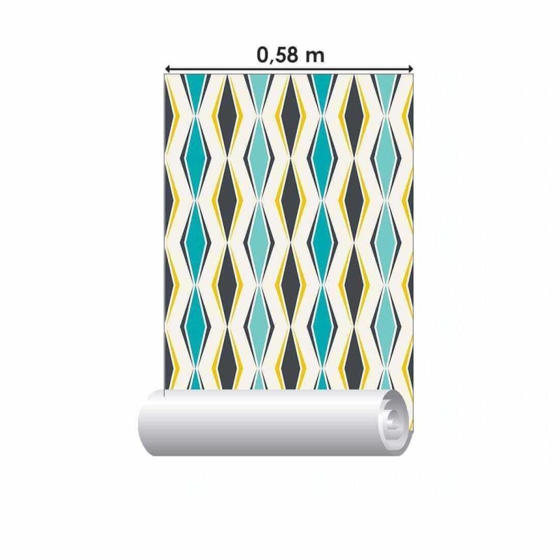 Papel de Parede Adesivo Abstrato N02133 - Papel na Parede