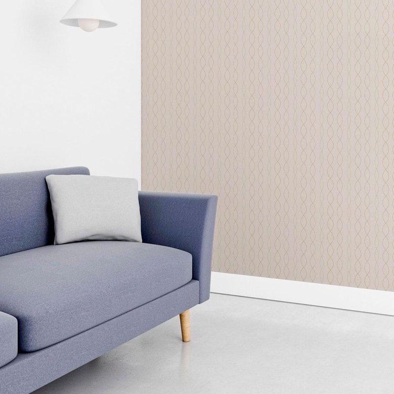 Papel de Parede Adesivo Abstrato Ondulado N010202 - Papel na Parede