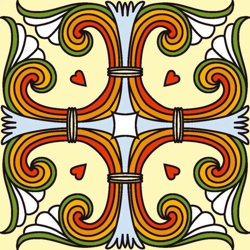 Papel de Parede Adesivo Abstrato Ornamental 661248339 - Papel na Parede