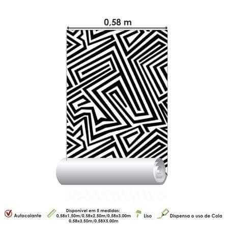 Papel de Parede Adesivo Abstrato PB 201211 - Papel na Parede