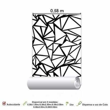 Papel de Parede Adesivo Abstrato PB 2882960 - Papel na Parede