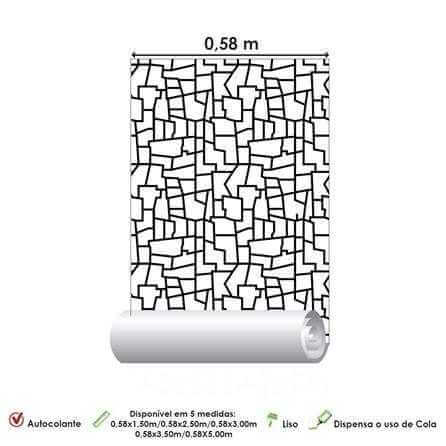 Papel de Parede Adesivo Abstrato PB 724468 - Papel na Parede