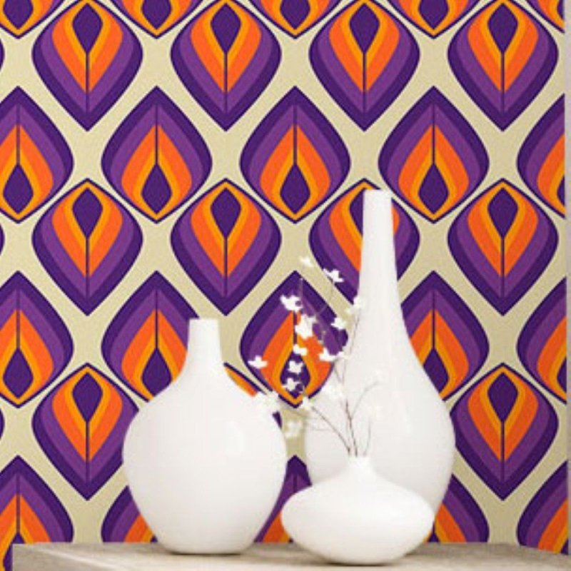 Papel de Parede Adesivo Abstrato Penas N016065 - Papel na Parede