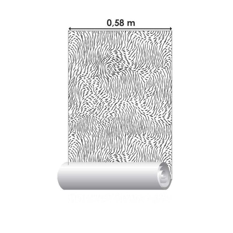Papel de Parede Adesivo Abstrato Pinceladas Finas N06299 - Papel na Parede