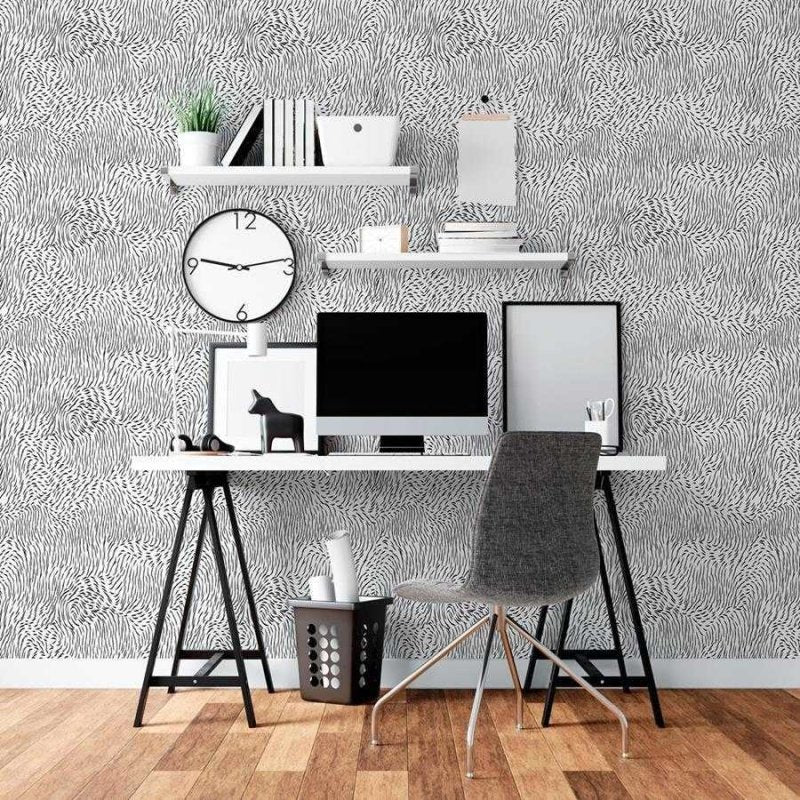Papel de Parede Adesivo Abstrato Pinceladas Finas N06299 - Papel na Parede