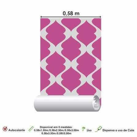 Papel de Parede Adesivo Abstrato Roxo 0207 - Papel na Parede