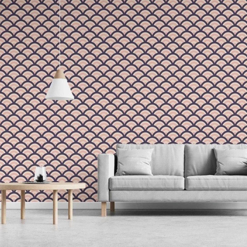 Papel de Parede Adesivo Abstrato Sereia N03024 - Papel na Parede