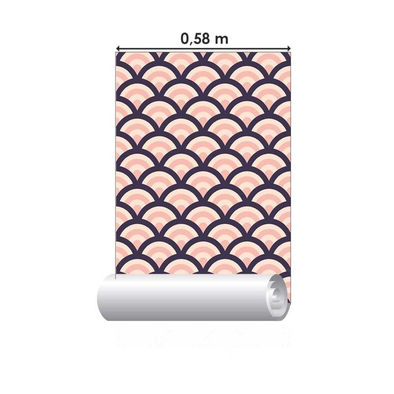 Papel de Parede Adesivo Abstrato Sereia N03024 - Papel na Parede