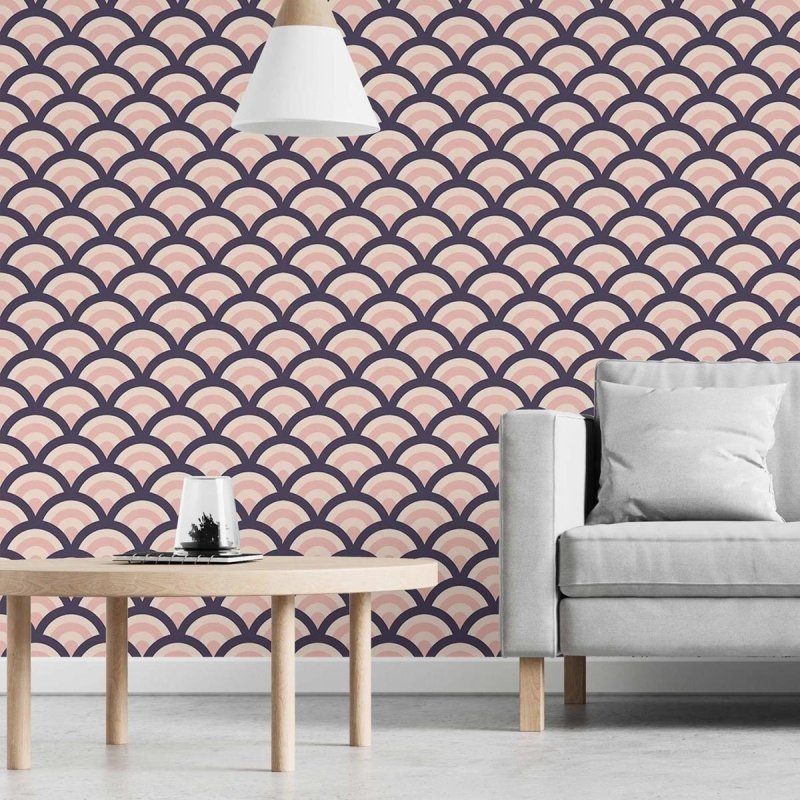 Papel de Parede Adesivo Abstrato Sereia N03024 - Papel na Parede