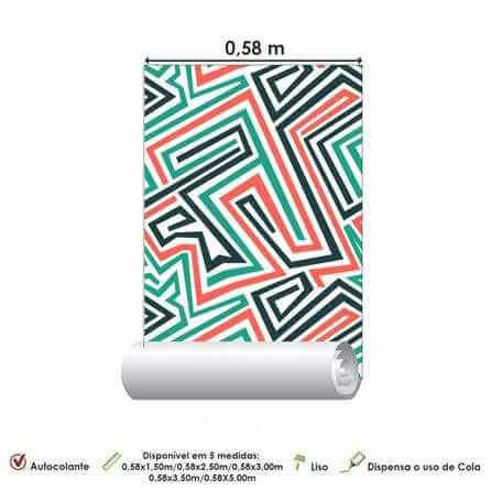 Papel de Parede Adesivo Abstrato Teen 30011 - Papel na Parede