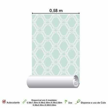 Papel de Parede Adesivo Abstrato Verde 289791080 - Papel na Parede