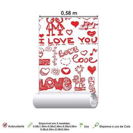 Papel de Parede Adesivo Amor 1379 - Papel na Parede