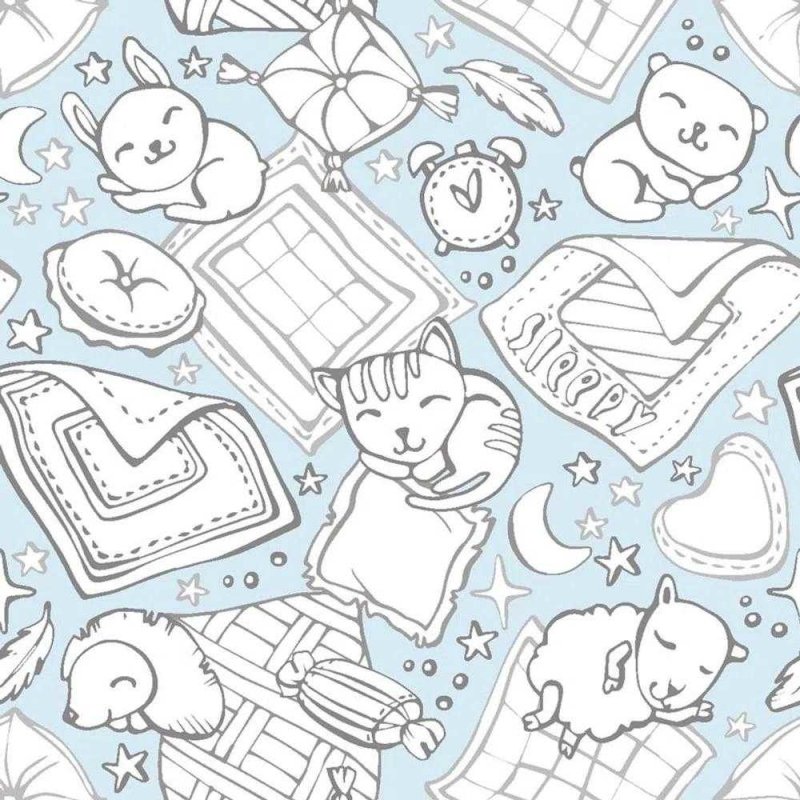 Papel de Parede Adesivo Animais Dormindo 270971084 - Papel na Parede