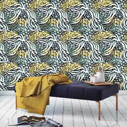 Papel de Parede Adesivo Animal Print Colorido 520365802 - Papel na Parede