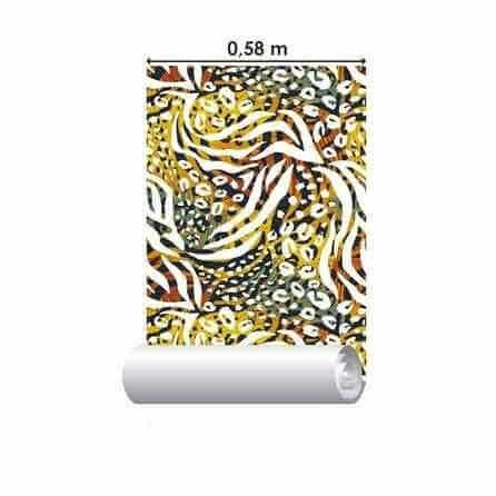 Papel de Parede Adesivo Animal Print Colorido 568698817 - Papel na Parede