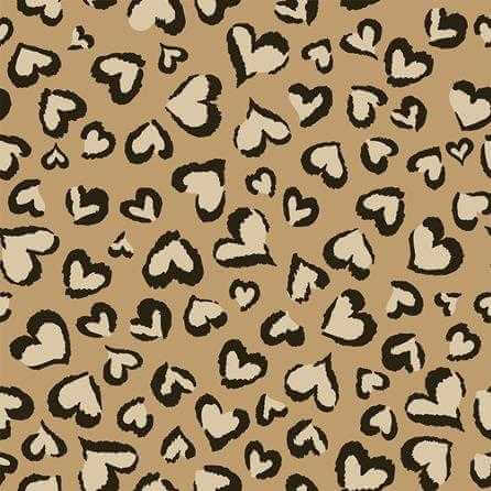 Papel de Parede Adesivo Animal Print Coração Onça 140304862 - Papel na Parede