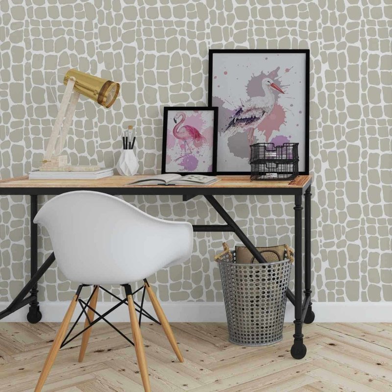 Papel de Parede Adesivo Animal Print Crocodilo 547139083 - Papel na Parede