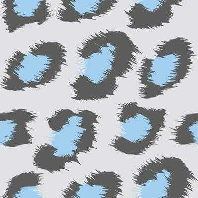 Papel de Parede Adesivo Animal Print Onça Azul 147529022 - Papel na Parede