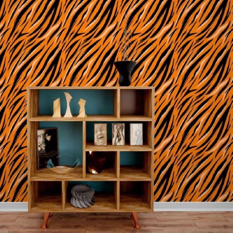 Papel de Parede Adesivo Animal Print Tigre N013215 - Papel na Parede