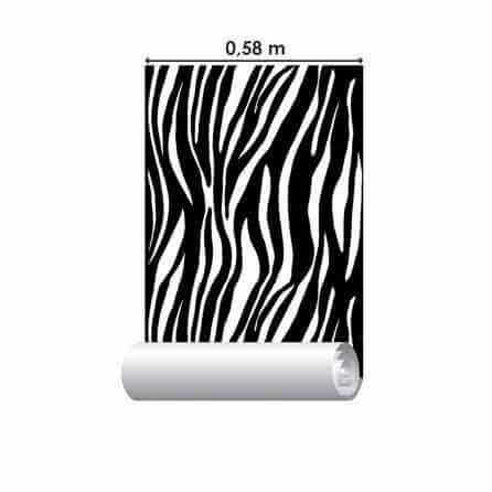Papel de Parede Adesivo Animal Print Zebra 5196722835 - Papel na Parede