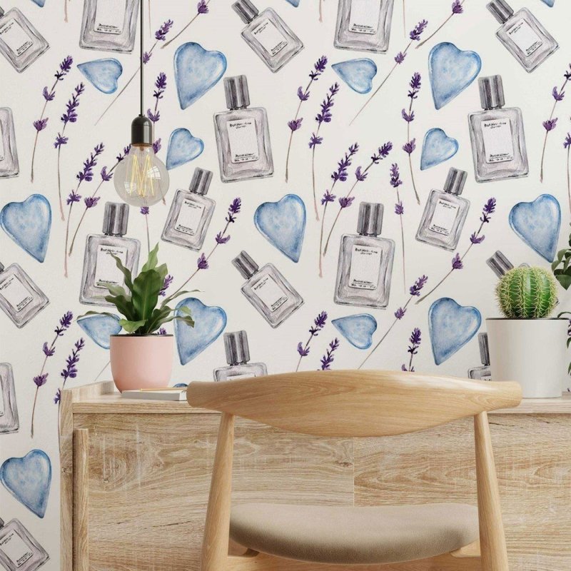 Papel de Parede Adesivo Aquarela Beleza N014207 - Papel na Parede