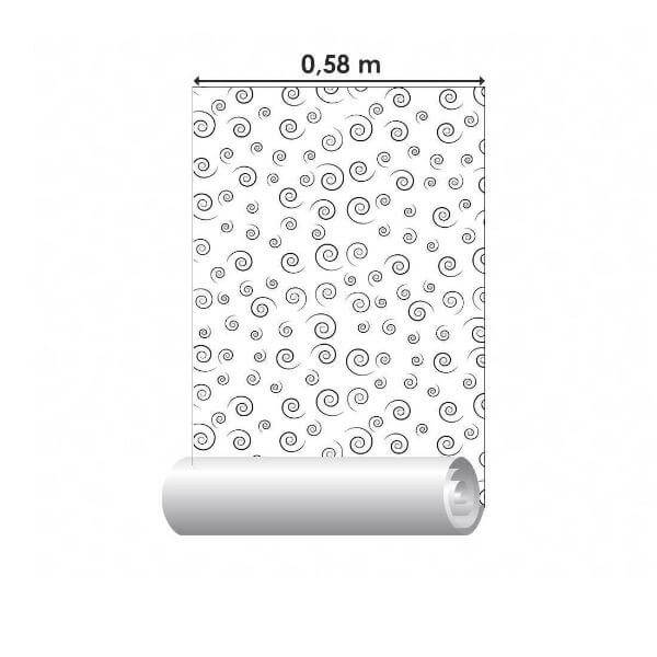 Papel de Parede Adesivo Arabesco Abstrato N02036 - Papel na Parede