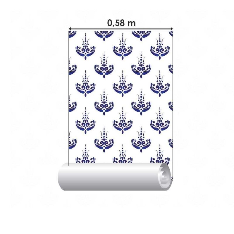 Papel de Parede Adesivo Arabesco Artístico N02206 - Papel na Parede