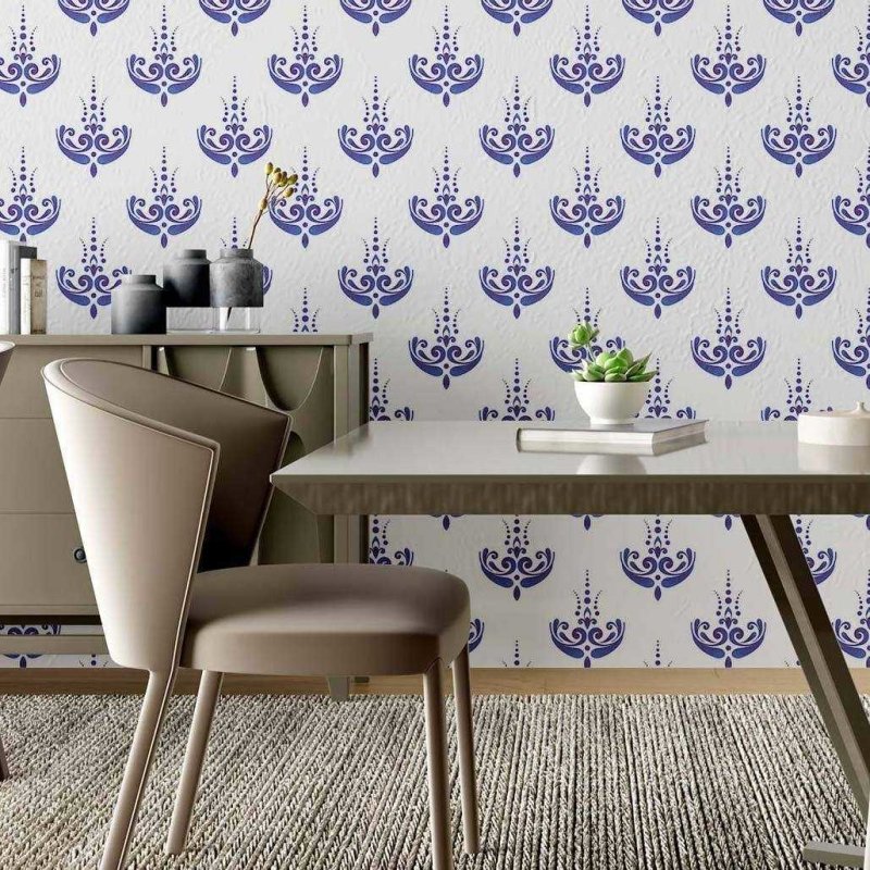 Papel de Parede Adesivo Arabesco Artístico N02206 - Papel na Parede