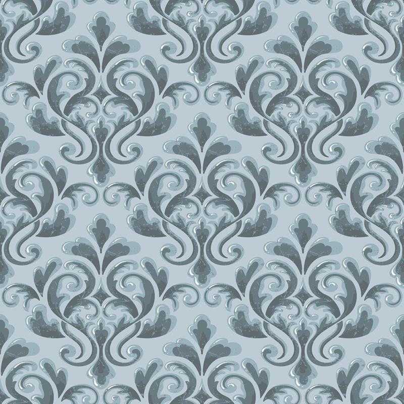 Papel de Parede Adesivo Arabesco Clássico Cinza N05195 - Papel na Parede