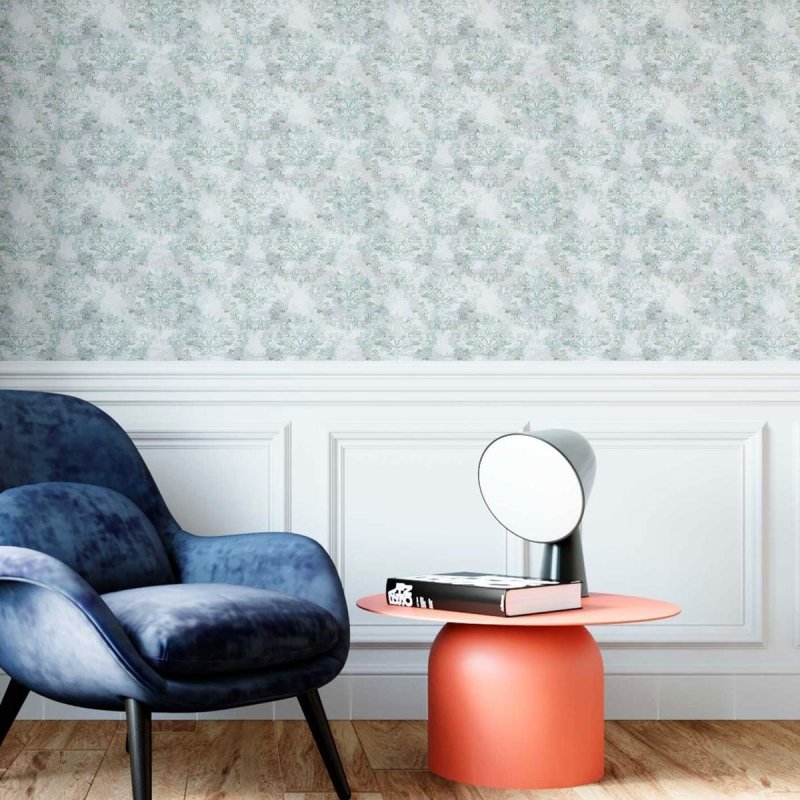 Papel de Parede Adesivo Arabesco Esfumaçado N09099 - Papel na Parede