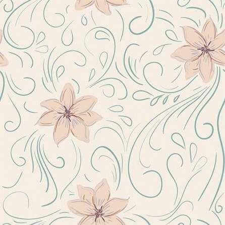 Papel de Parede Adesivo Arabesco Floral 191447462 - Papel na Parede