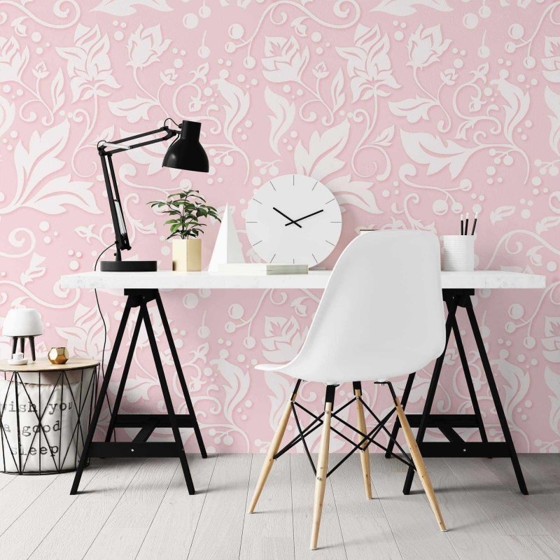 Papel de Parede Adesivo Arabesco Folha N02019 - Papel na Parede