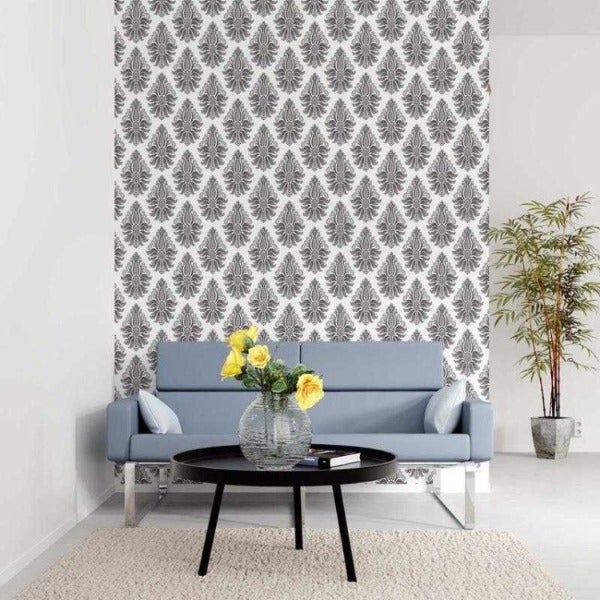Papel de Parede Adesivo Arabesco Monocromático N05196 - Papel na Parede