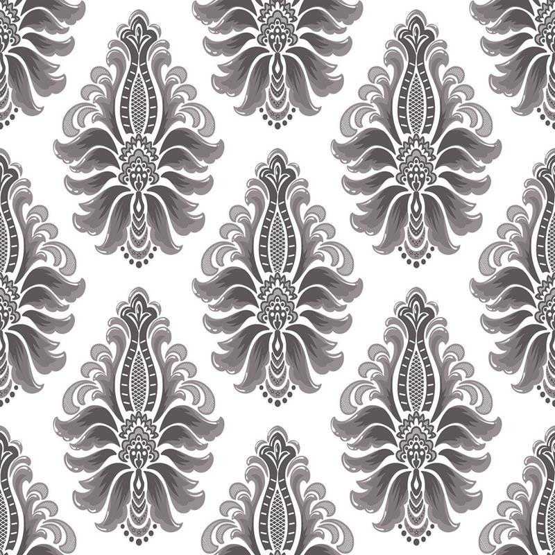 Papel de Parede Adesivo Arabesco Monocromático N05196 - Papel na Parede