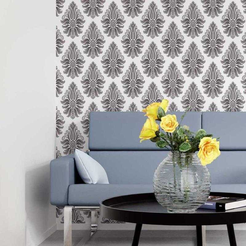 Papel de Parede Adesivo Arabesco Monocromático N05196 - Papel na Parede