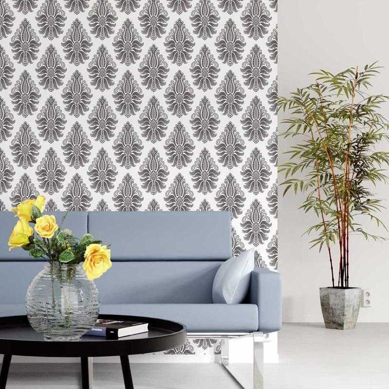 Papel de Parede Adesivo Arabesco Monocromático N05196 - Papel na Parede