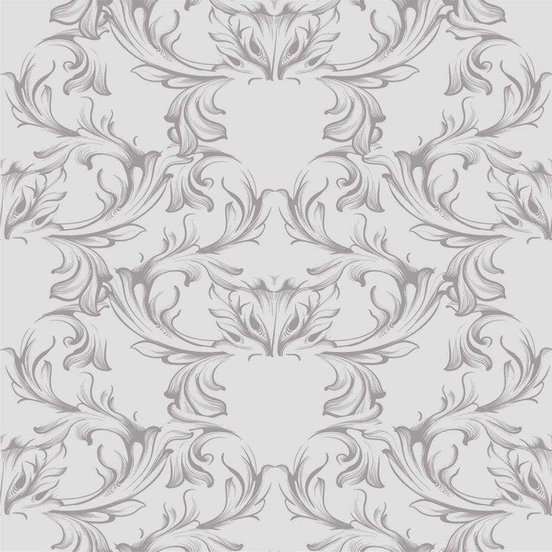 Papel de Parede Adesivo Arabesco Preto e Branco N04149 - Papel na Parede