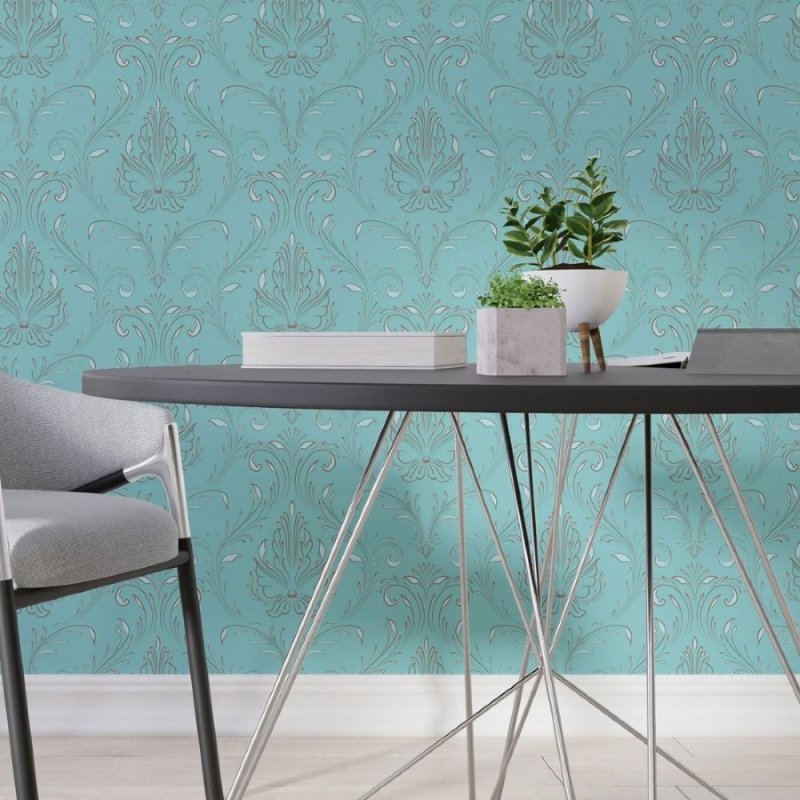 Papel de Parede Adesivo Arabescos Clássico N013271 - Papel na Parede