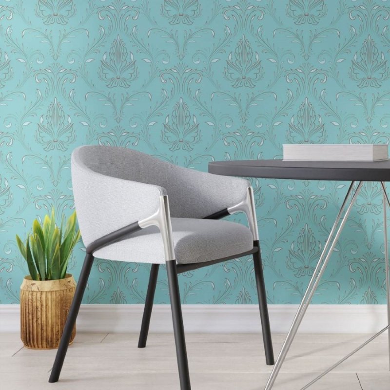 Papel de Parede Adesivo Arabescos Clássico N013271 - Papel na Parede