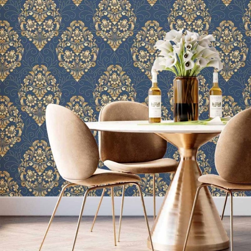 Papel de Parede Adesivo Arabescos Classico N014195 - Papel na Parede