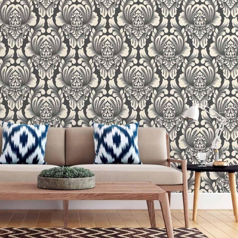 Papel de Parede Adesivo Arabescos Classico N015194 - Papel na Parede