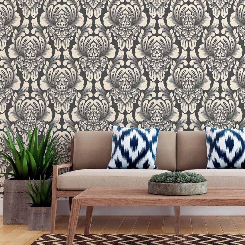 Papel de Parede Adesivo Arabescos Classico N015194 - Papel na Parede
