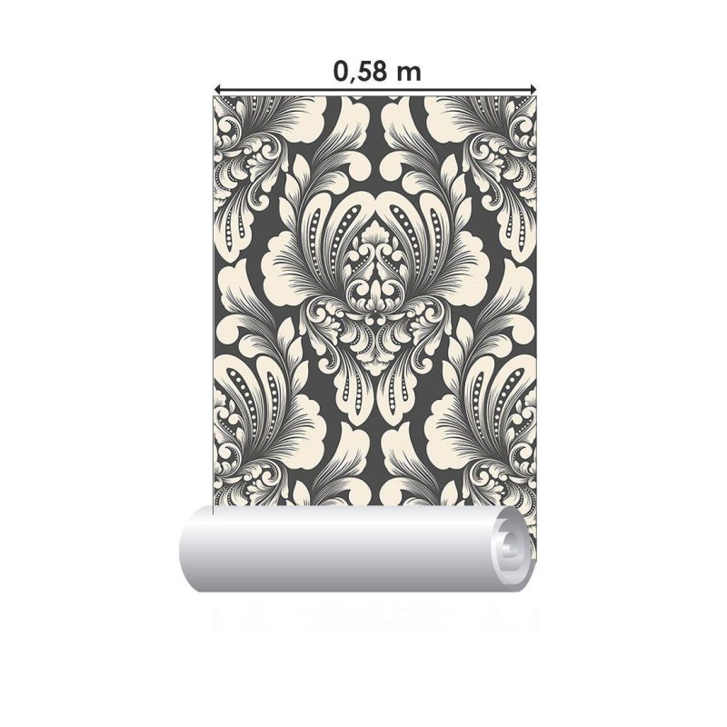 Papel de Parede Adesivo Arabescos Classico N015194 - Papel na Parede