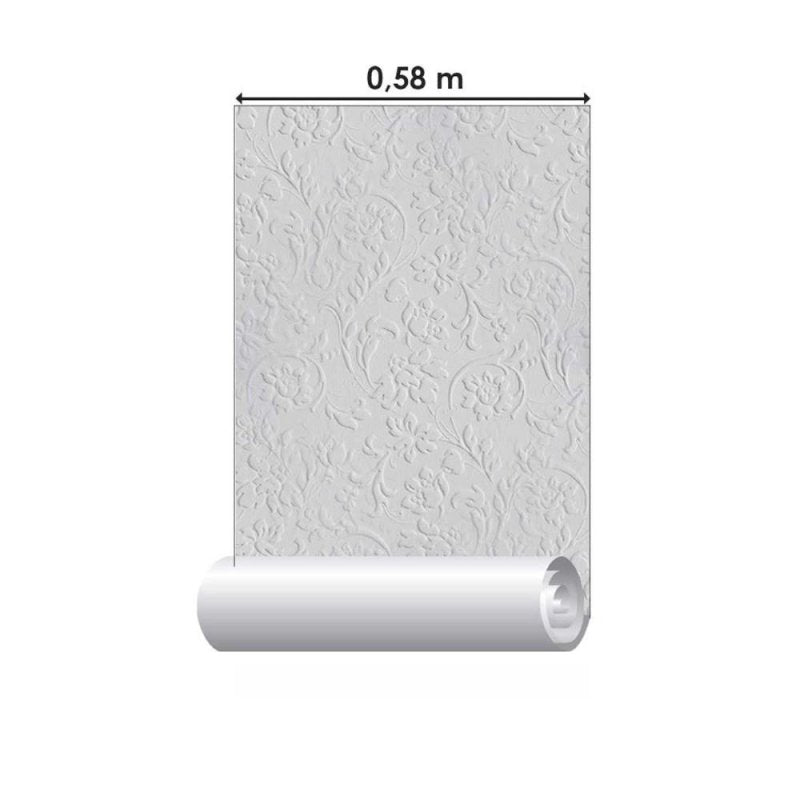 Papel de Parede Adesivo Arabescos Floral N011072 - Papel na Parede